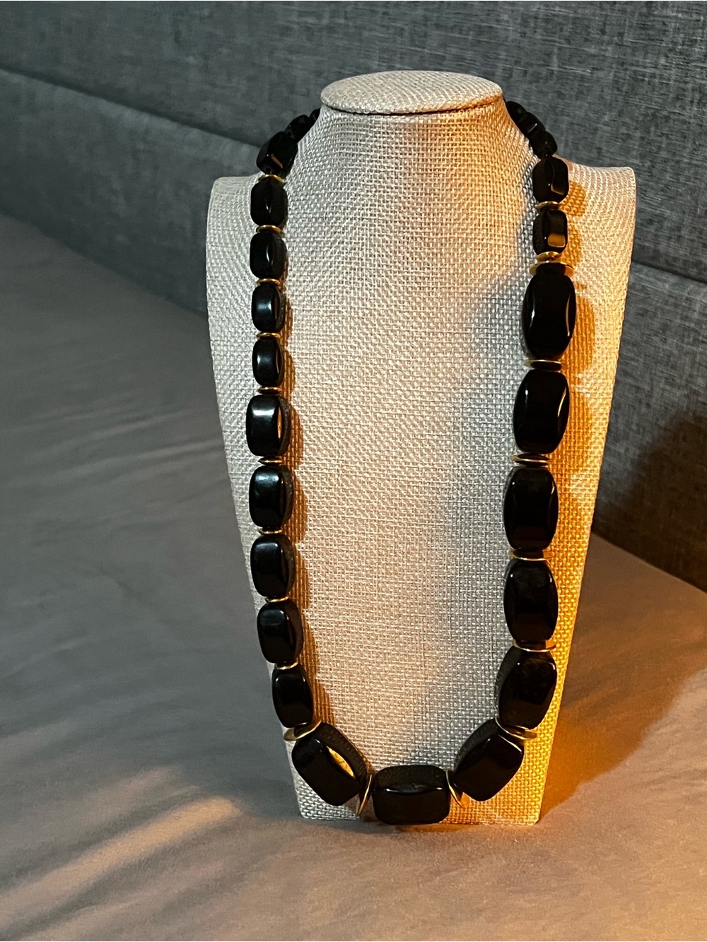 Black Statement Bead Necklace - Women Jewelry